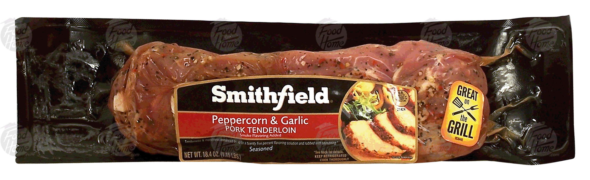 Smithfield  peppercorn & garlic pork tenderloin, seasoned Full-Size Picture